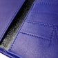 Folded Long Wallet in Blue Iris Leather