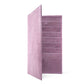 Folded Long Wallet in Plum Leather / Iridescent Crinkle