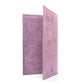 Folded Long Wallet in Plum Leather / Iridescent Crinkle