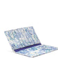 Folded Long Wallet in Watercolor Floral Suede