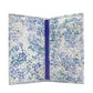Folded Long Wallet in Watercolor Floral Suede