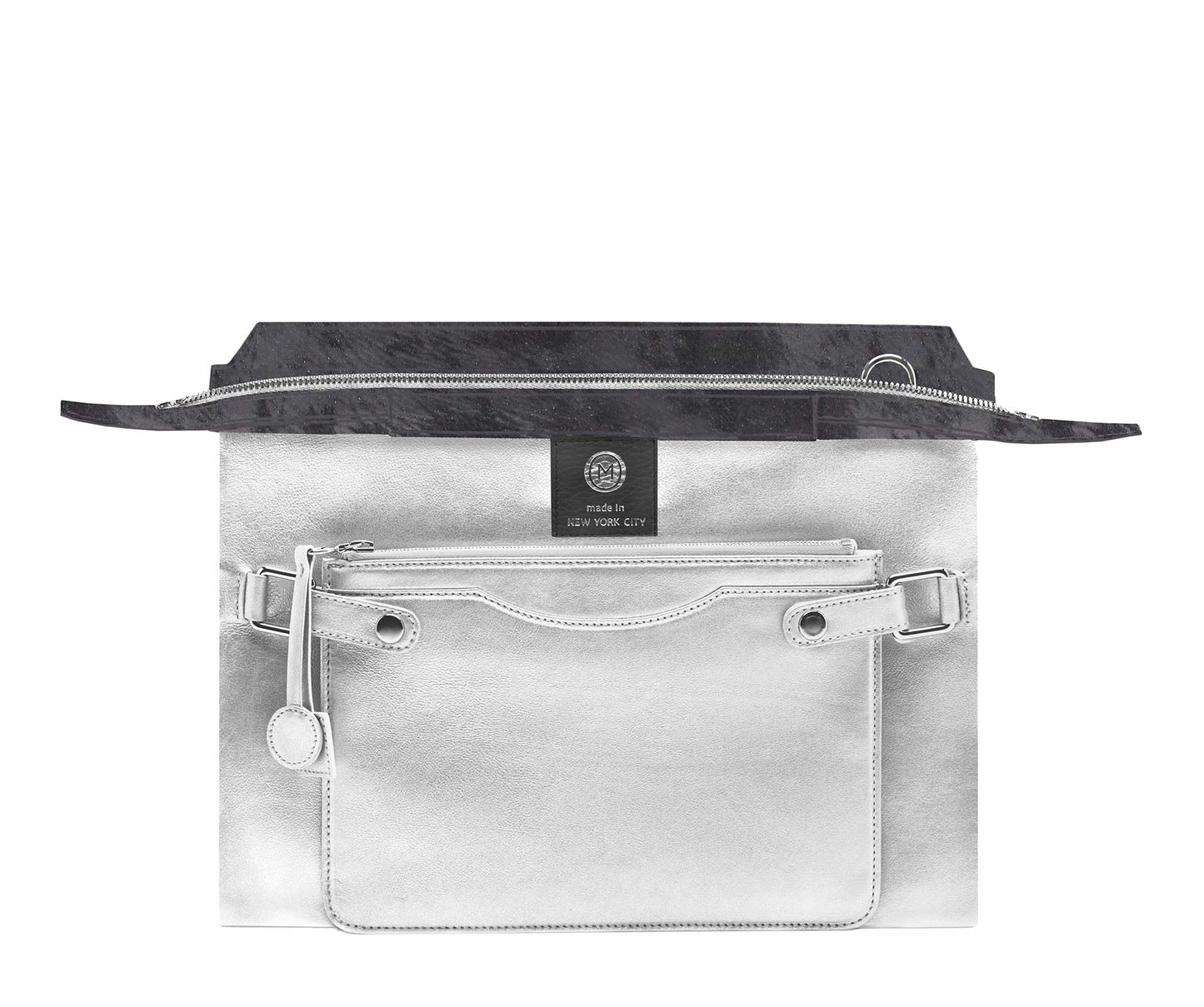 Highline 130 Pony-Hair Handbag in Vintage Gunmetal