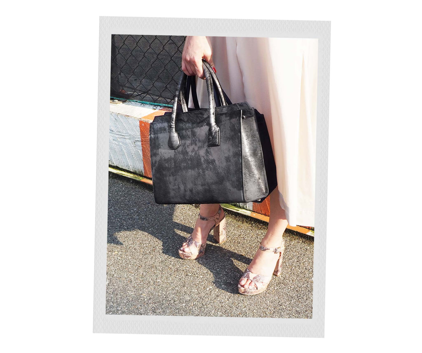 Highline 130 Pony-Hair Handbag in Vintage Gunmetal