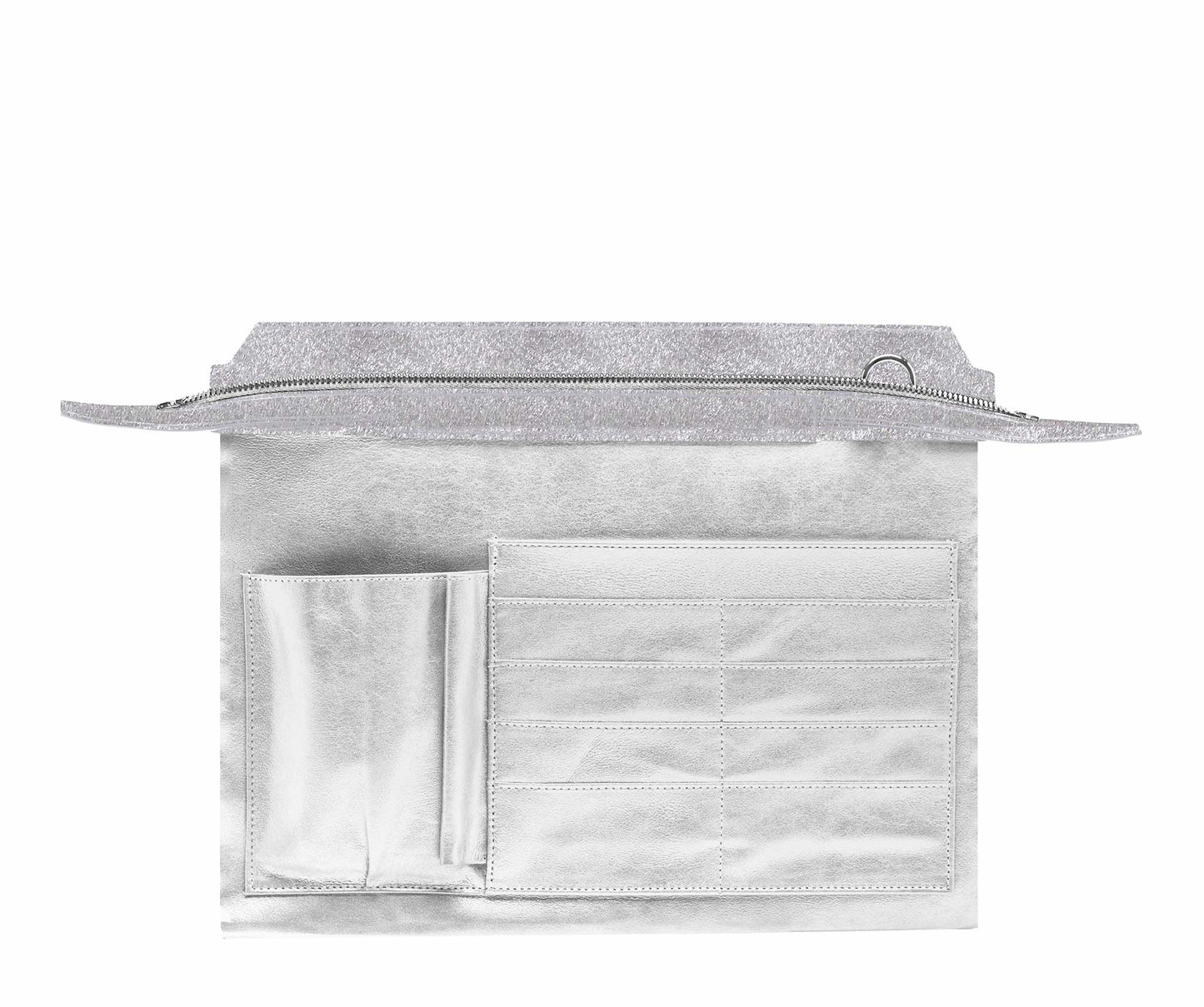 Highline 130 Pony-Hair Handbag in Glimmering Silver White