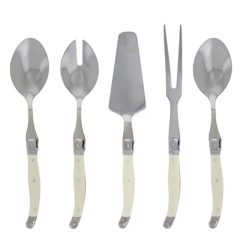 5 Piece Hostess Set - Faux Ivory