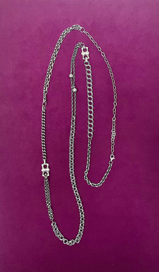 Double Disco Rope Necklace