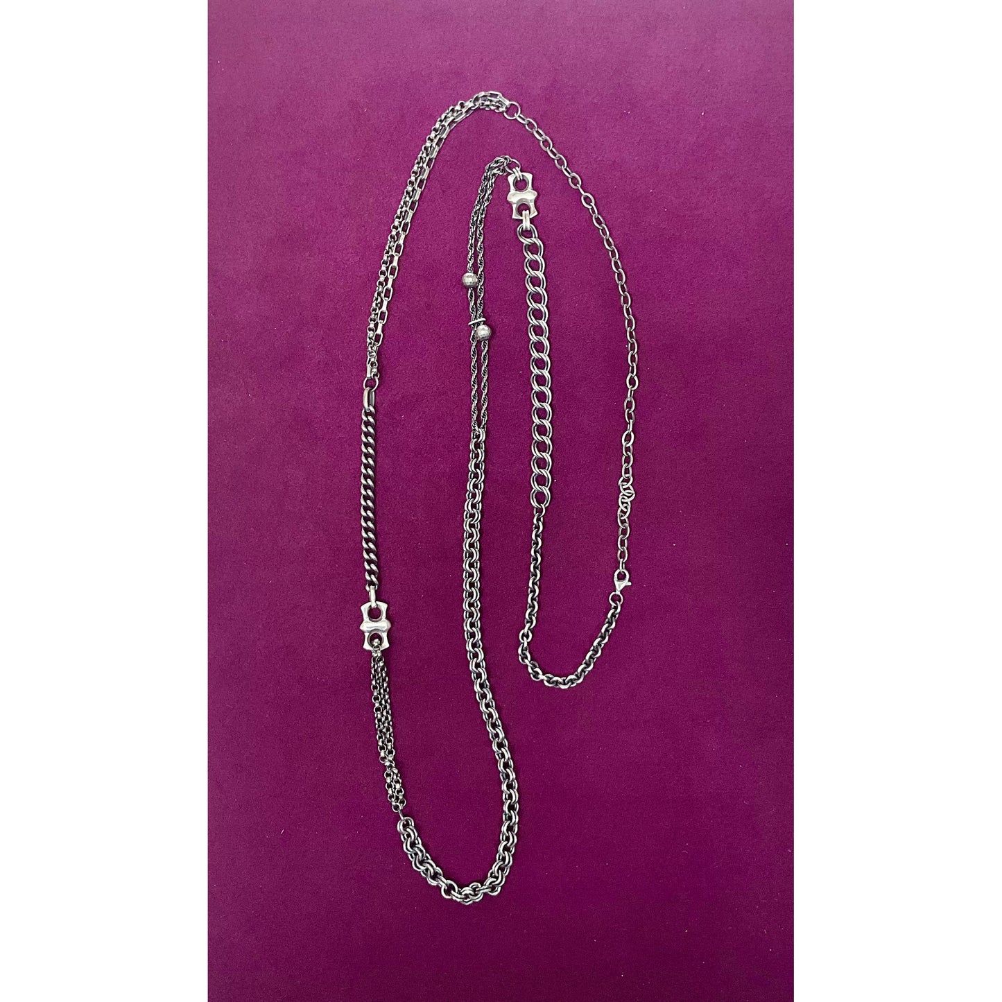 Double Disco Rope Necklace
