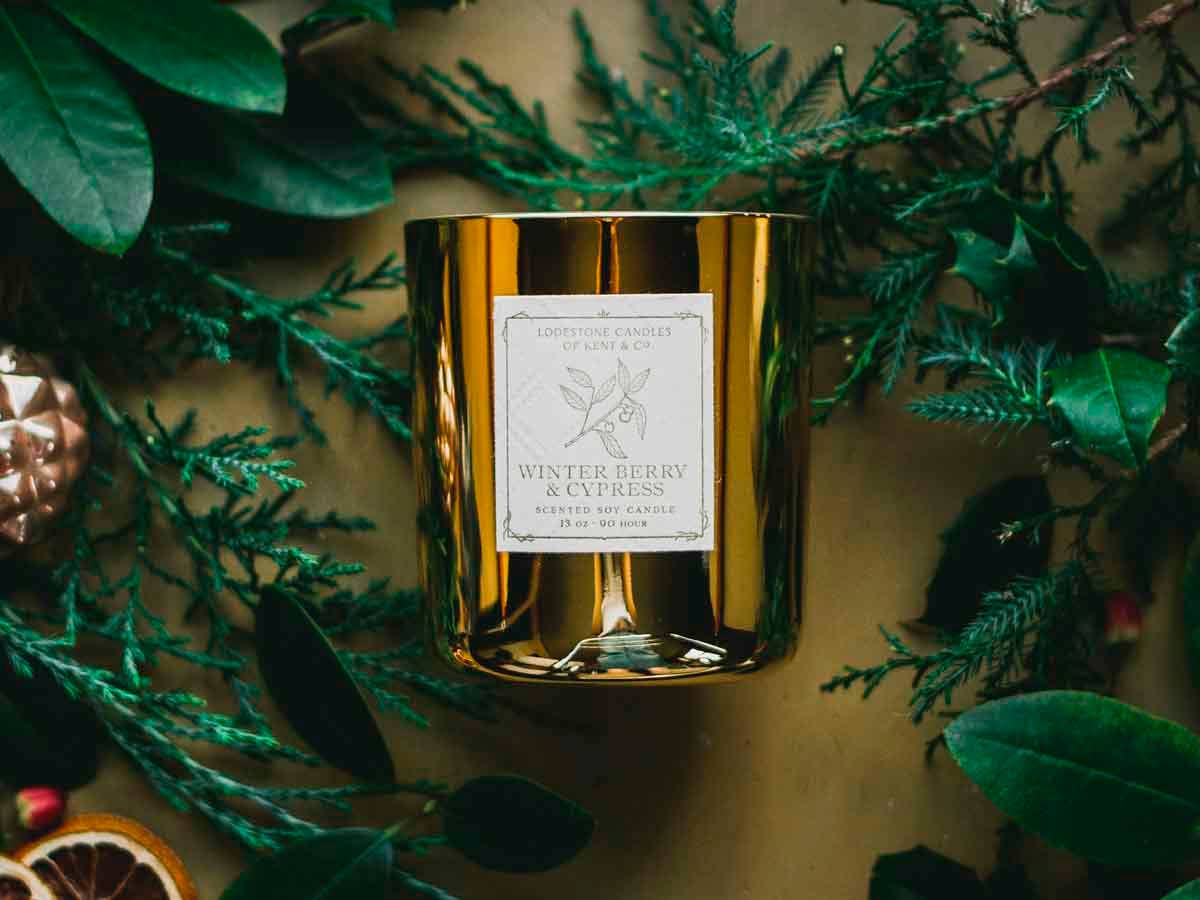 Winter Berry & Cypress I Luxury Soy Candle