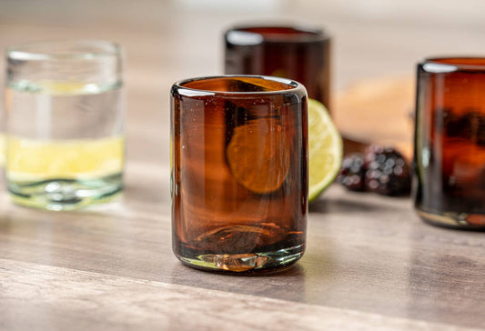 Handblown Sipping Glasses - Tamarind