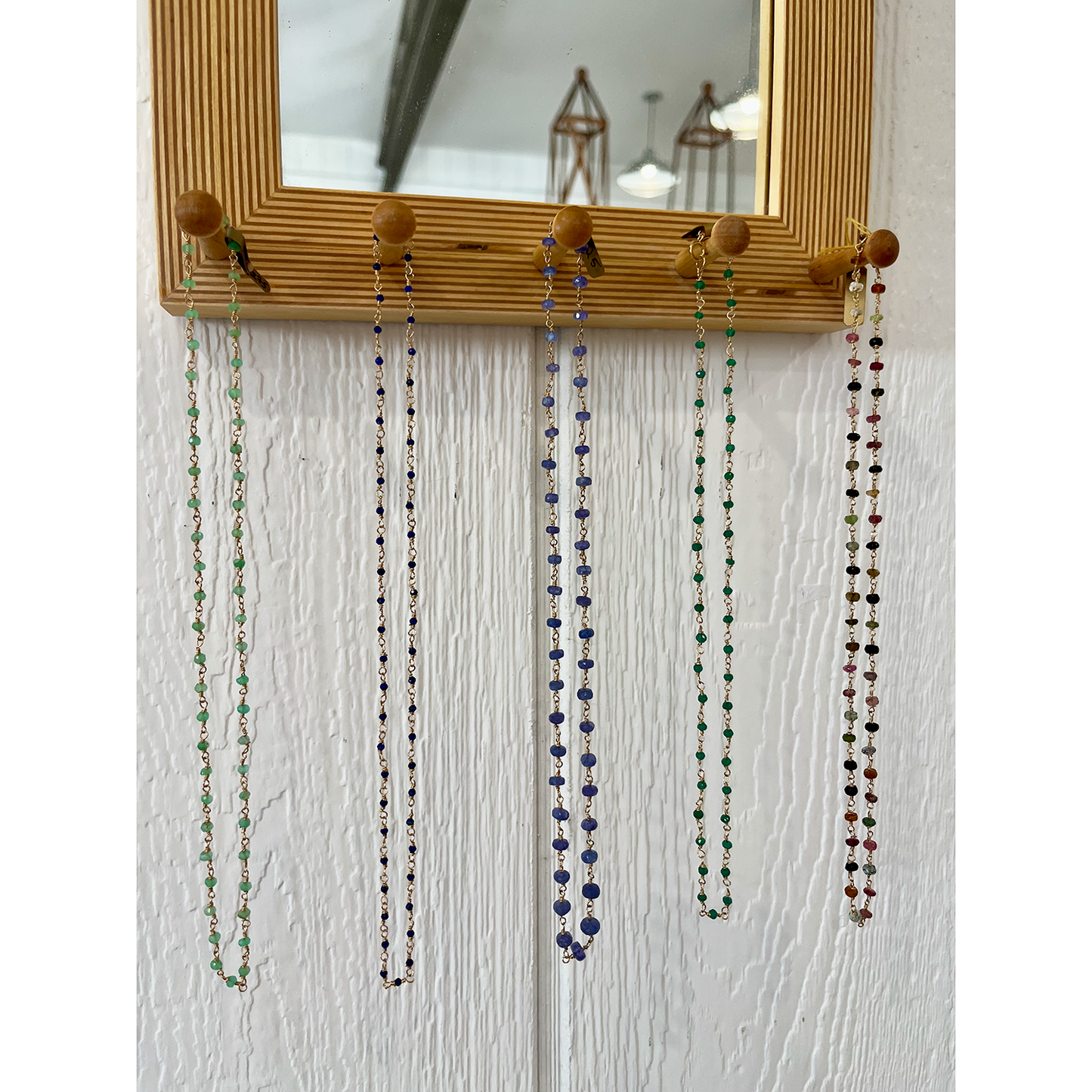 Hand Wire Wrapped Beaded Necklace