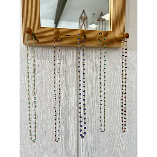 Hand Wire Wrapped Beaded Necklace