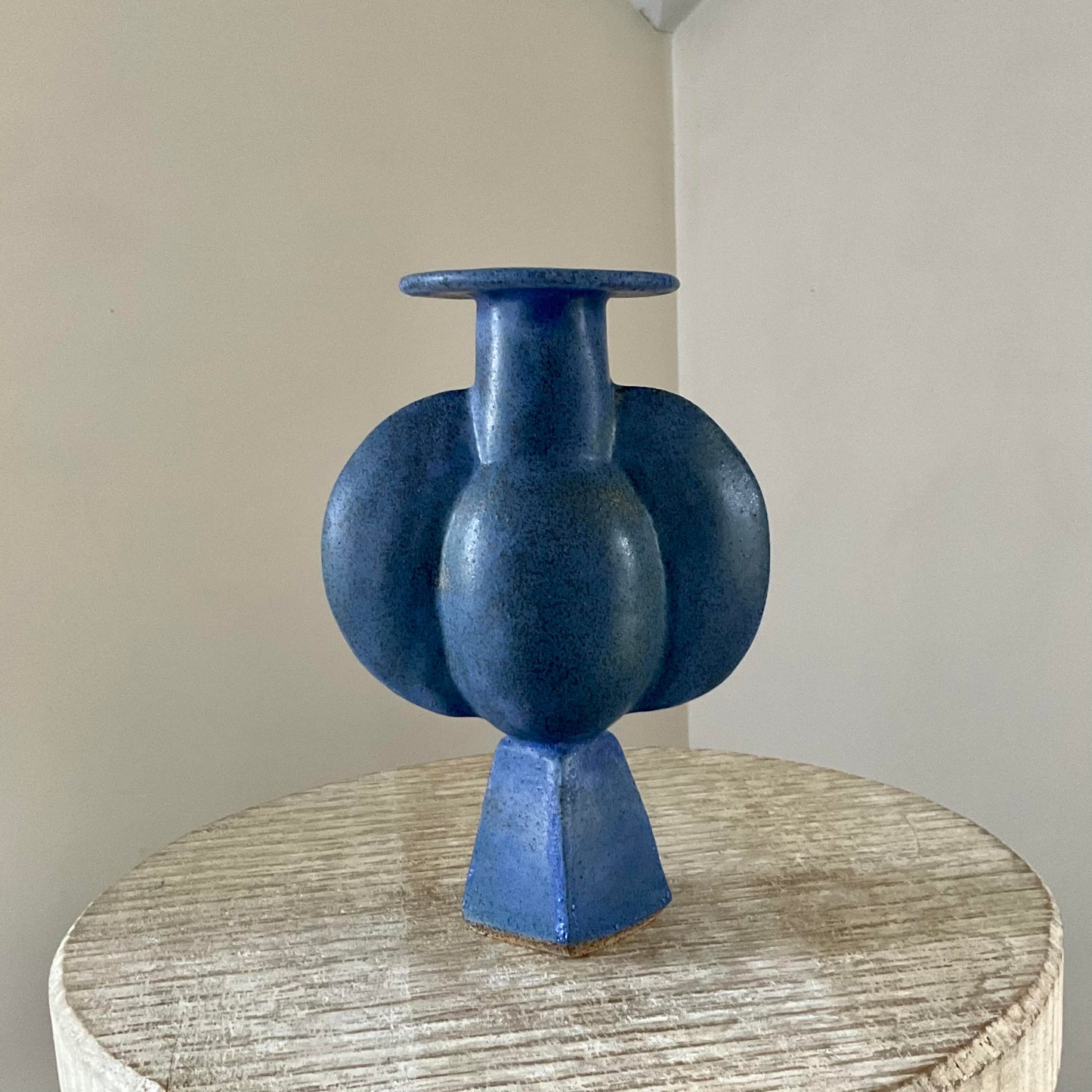 Claude Renaud Blue Bat Vase