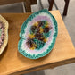 Majolica Begonia Leaf Shaped Dish