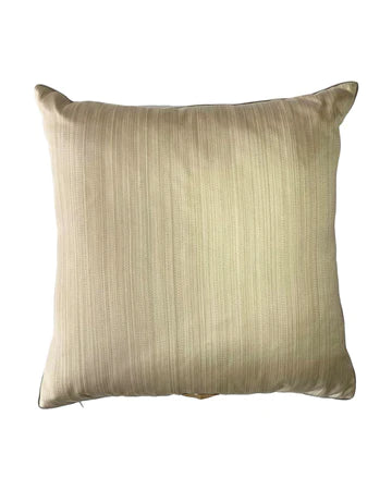 Tea & Table Vintage Cotton Satin Cushion Cover in “Antique Gold” by Sanderson