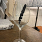 Etched Glassware - Feather Wineglass