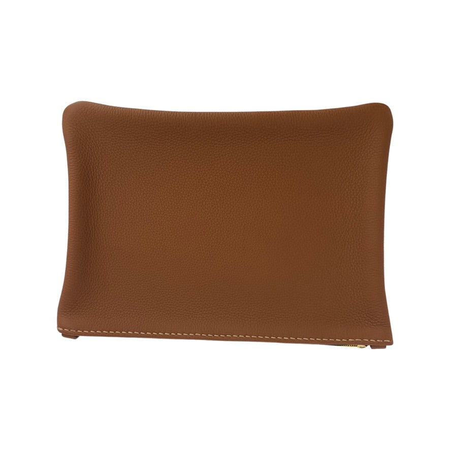 Saddle Brown Leitz Leather Folio Oversize Pouch Leitz Leather