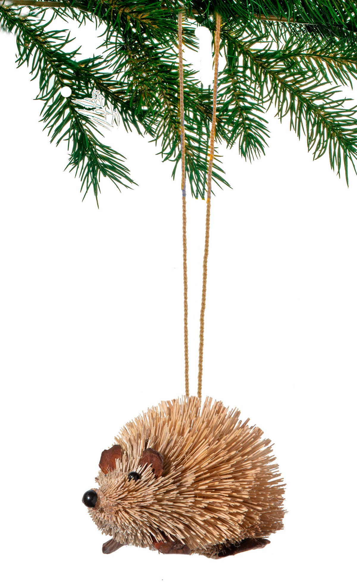 Bottle Brush Hedgehog Ornament