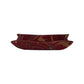 Dark Red Marbleized Leather Tray - Red & Taupe Shandell's