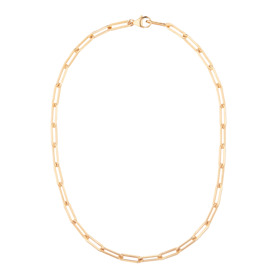 Wheat Extra Large Drawn Chain Necklace Adelaide Harris