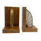 Saddle Brown Walnut Bookends Alexis Delletery