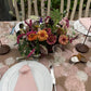 Rosy Brown Pink Fluff Tablecloth - Round 100 Main x Bunny Williams