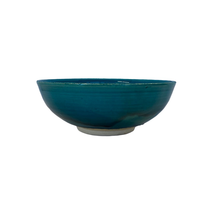 Dark Slate Gray Turquoise Ceramic Bowl Matin Malikzada