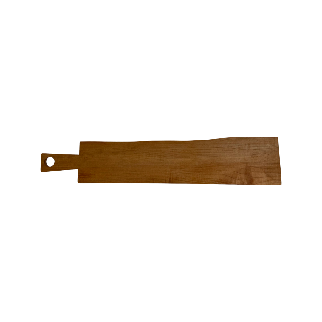 Saddle Brown Maple Cheese Board with Handle JK Custom Furniture