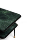 Dark Slate Gray Two Tier Green Marble Table with Brass Feet Joseph Stannard