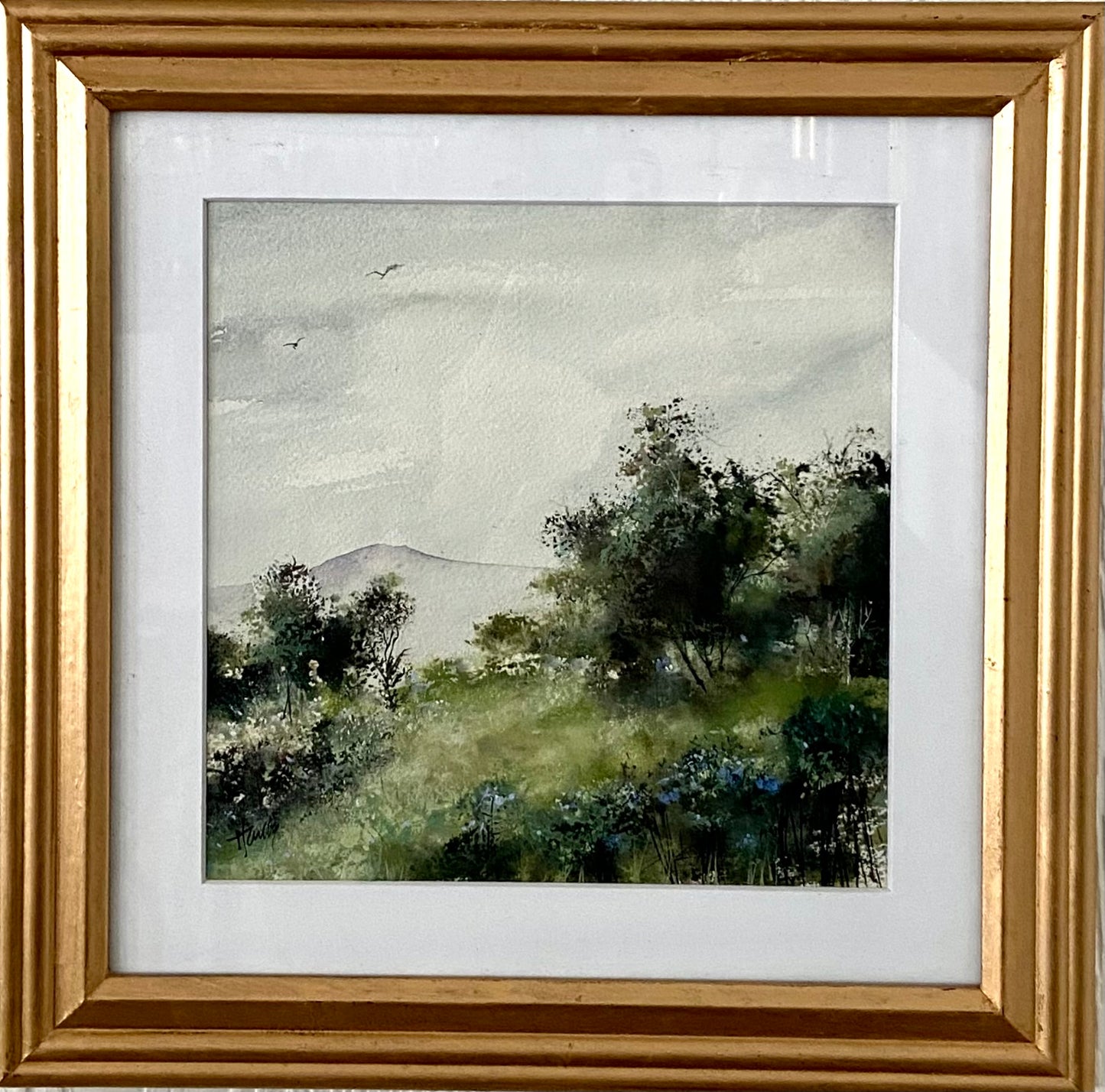 Pamela Harnois - "Litchfield Hills"  painting 12x12