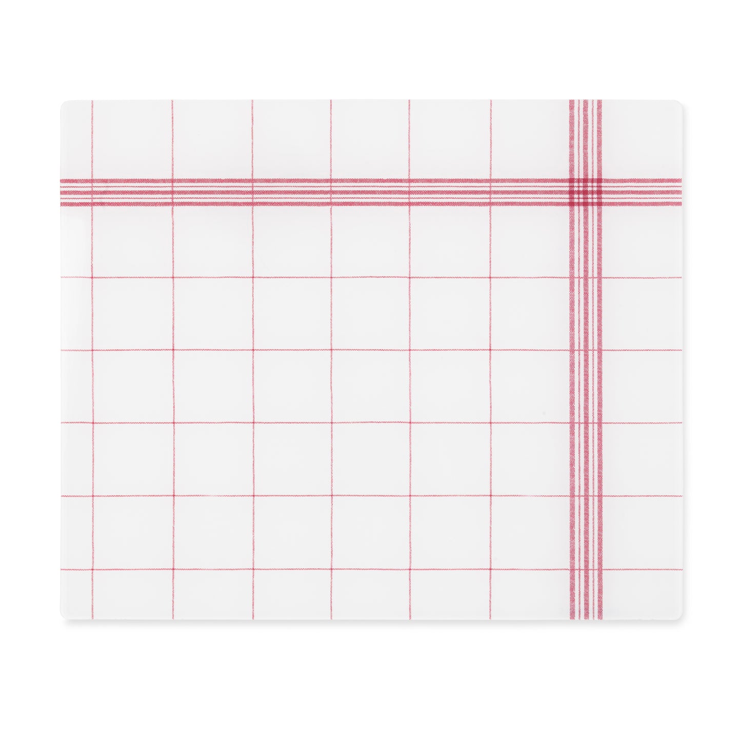 White Smoke Wilson Red French Check Placemat Proper Table Co.
