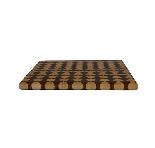 Dark Olive Green Harlequin Maple and Walnut Board Rob Turnquist