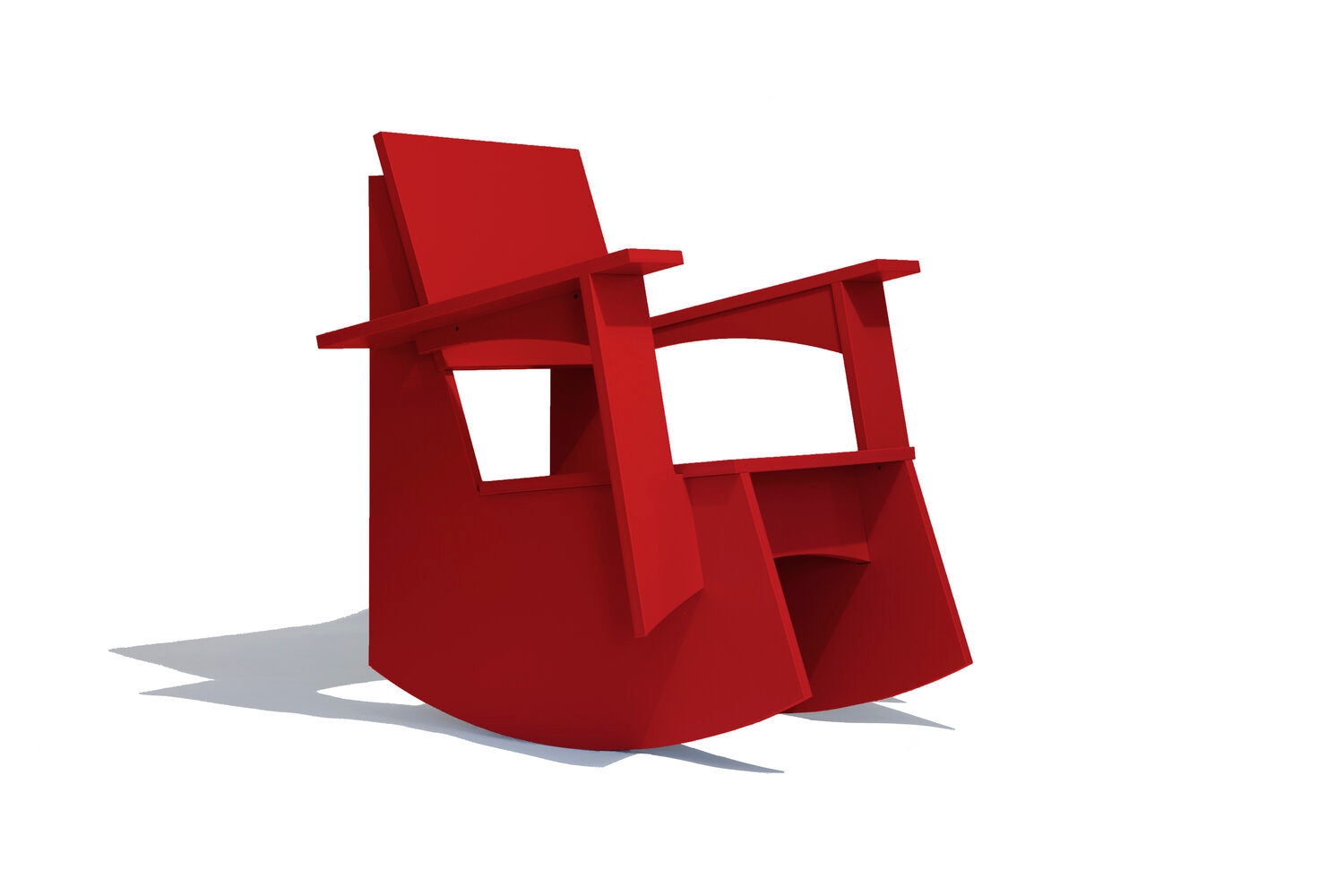 Dark Red Outdoor Rocker - Red FN Furniture