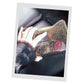 Light Gray Jeffy Clutch in Golden-Black Tulle PVC OM NYC
