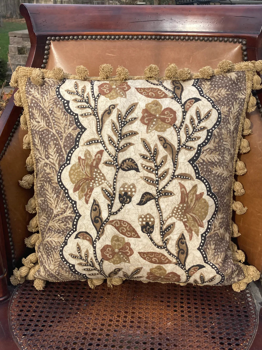 Bosphorus Batik Linen Pillow