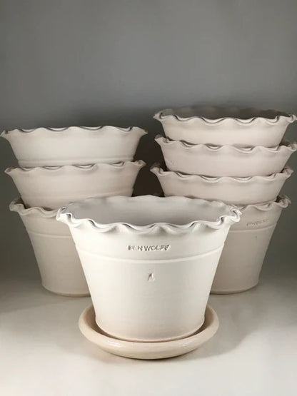 Rosy Brown #4 Scalloped Pot Ben Wolff