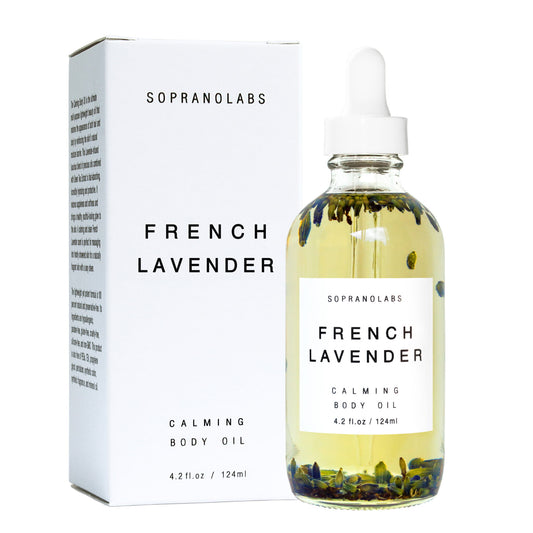 White Smoke French Lavender Body Oil Soprano Labs