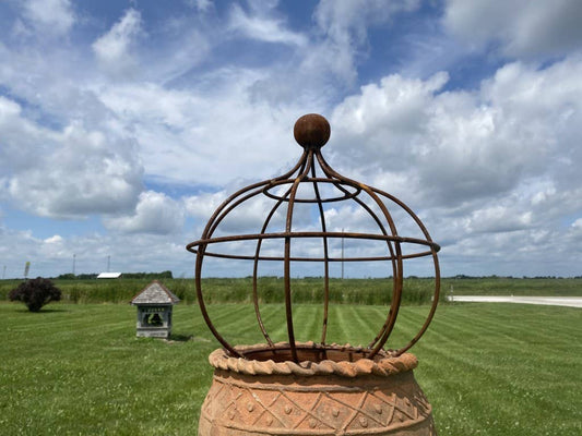Wrought Iron Ball Top Topiary - Small