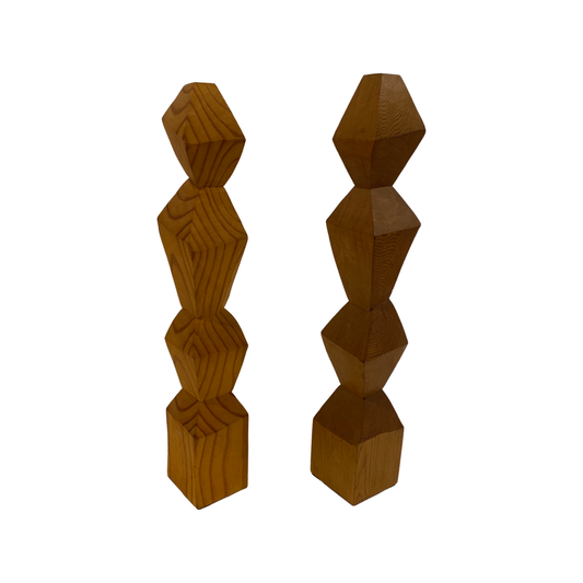 Wooden Broncusi Pillars
