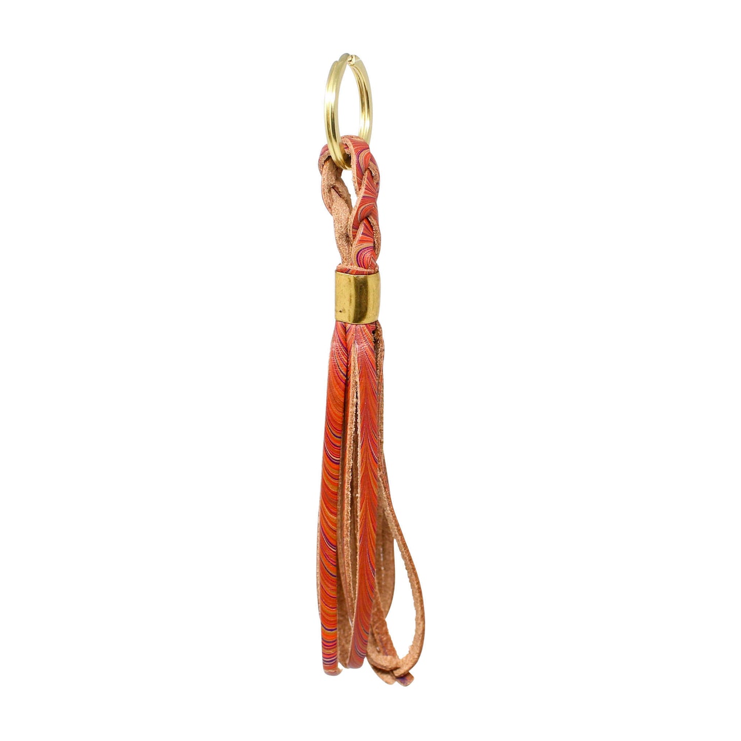 Sienna Leather Keychain - Red Marble - Online Exclusive Shandell's