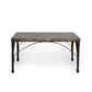 White Smoke Zinc Coffee Table with Sculpted Legs Tim Jones